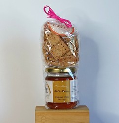 Miel de montagne - petit beurre p�pites de caramel Savoie