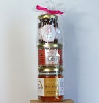 Miel montagne - tartinable reblochon - confiture rhubarbe sureau Savoie