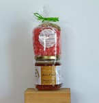 Papillote miel de montagne et bonbons fraise des bois Savoie