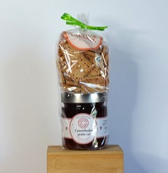 Confiture Grattecul - petit beurre p�pites de caramel Savoie