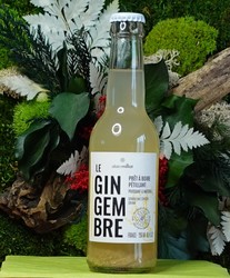 Eau ptillante gingembre bio 25 cl Alain Milliat