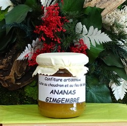Confiture ananas gingembre 200 gr Belley