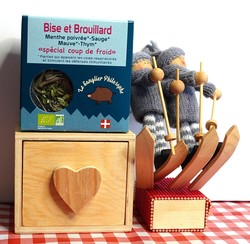 Tisane bio de Savoie bise et brouillard massif des bauges 20 gr sanglier philosophe