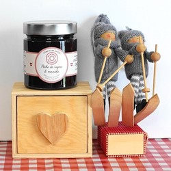 Confiture pche de vigne menthe Haute Savoie 250 gr prom'nades gourmandes