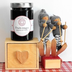 Confiture fruits rouges 370 gr Haute Savoie prom'nades gourmandes