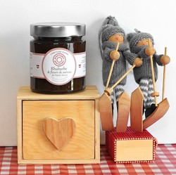 Confiture rhubarbe fleur de sureau haute savoie 120 gr- 250 gr prom'nades gourmandes