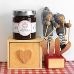 Confiture rhubarbe fleur de sureau haute savoie 120 gr- 250 gr prom&#039;nades gourmandes