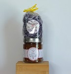 Papillote confiture poire cannelle et bonbons violette Savoie