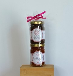 Papillote confiture abricot lavande - rhubarbe fleur de sureau Haute Savoie
